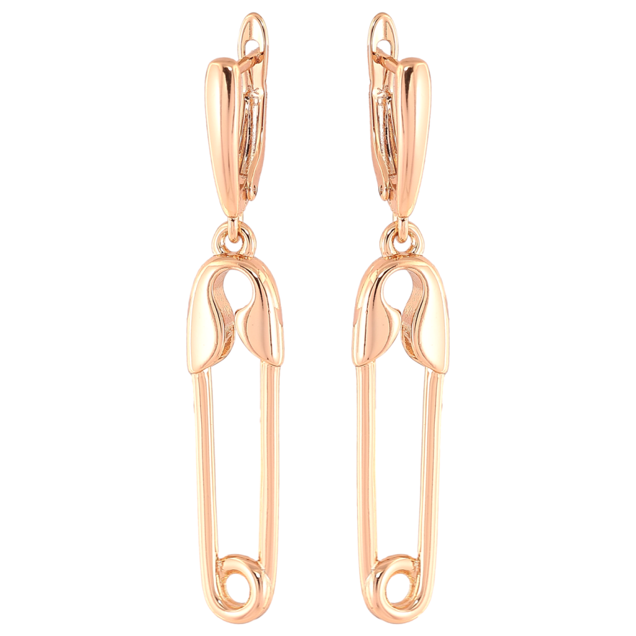 Серьги Xuping Позолота 18K английский замок Булавки фото №1 Серьги Xuping Позолота 18K английский замок Булавки фото №1