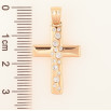 Кулон Xuping Позолота 18K Хрест з цирконієм» для ланцюжка до 4мм фото №2 Кулон Xuping Позолота 18K Хрест з цирконієм» для ланцюжка до 4мм фото №2