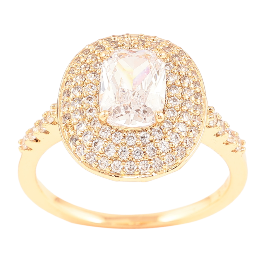 Кольцо Xuping Позолота 18K Инкрустация цирконием с фианитом фото №1