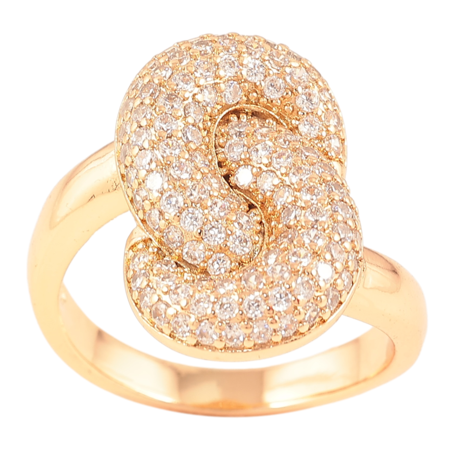 Каблучка Xuping Позолота 18K «Інкрустація цирконієм» фото №1 Каблучка Xuping Позолота 18K «Інкрустація цирконієм» фото №1