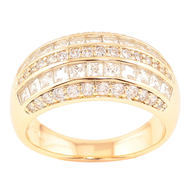 Кольцо Xuping Позолота 18K Инкрустация цирконием фото №1 Кольцо Xuping Позолота 18K Инкрустация цирконием фото №1