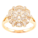 Кольцо Xuping Позолота 18K Кристальный цветок фото №1 Кольцо Xuping Позолота 18K Кристальный цветок фото №1