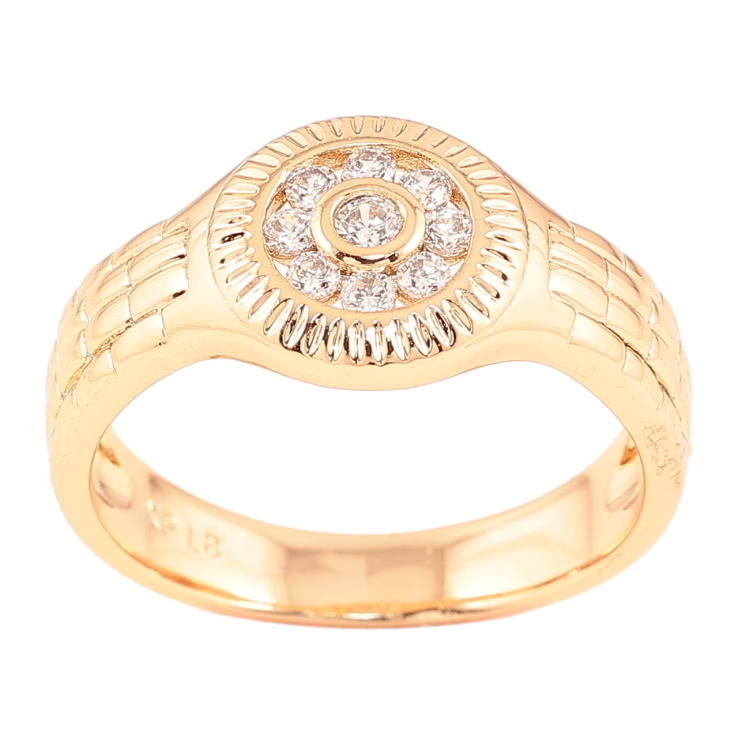 Кольцо Xuping Позолота 18K Узор с цирконием фото №22 Кольцо Xuping Позолота 18K Узор с цирконием фото №22