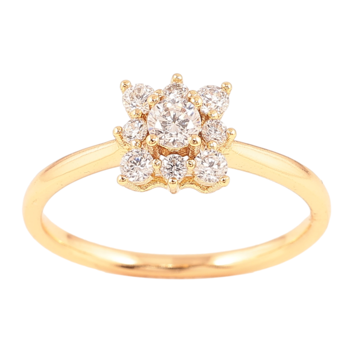 Каблучка Xuping Позолота 18K «Іскристість» фото №10