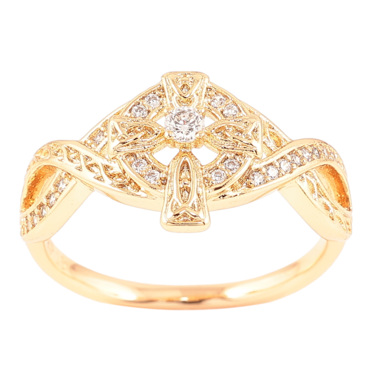 Кольцо Xuping Позолота 18K Крест с цирконием фото №8 Кольцо Xuping Позолота 18K Крест с цирконием фото №8