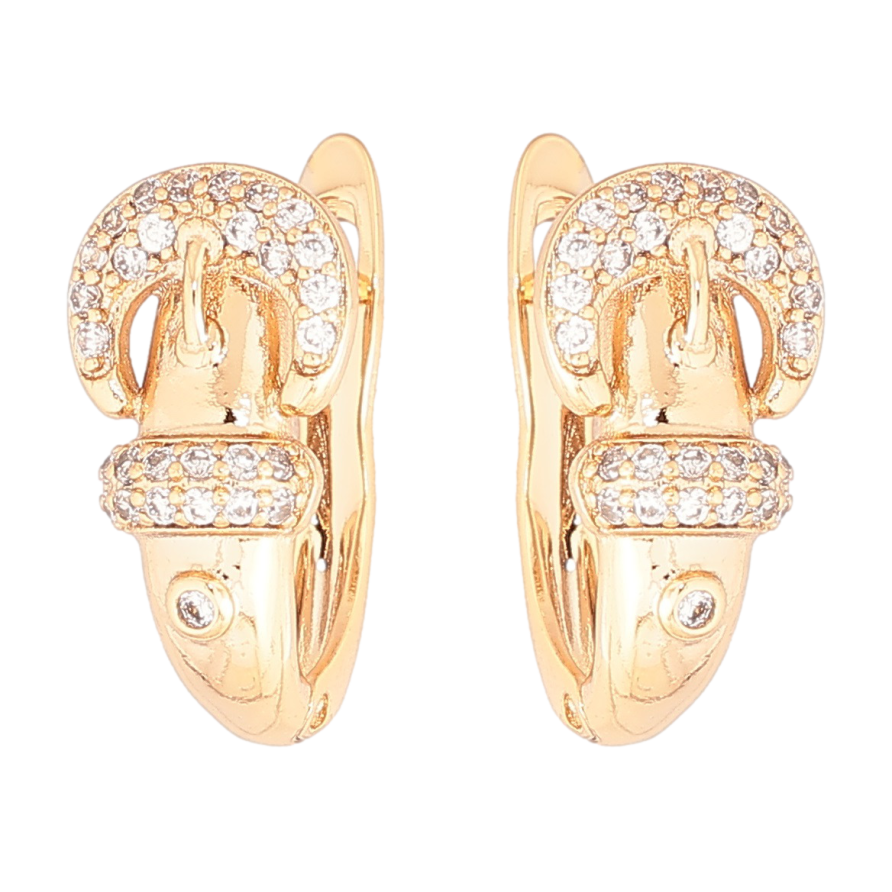 Серьги Xuping Позолота 18K английский замок Ремешок с цирконием фото №1 Серьги Xuping Позолота 18K английский замок Ремешок с цирконием фото №1