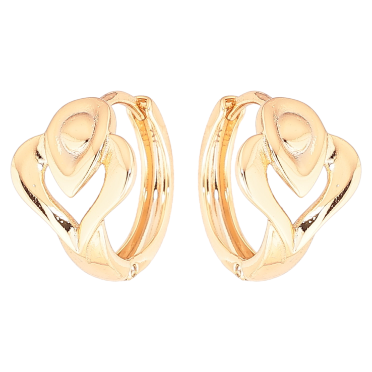 Сережки Xuping Позолота 18K колечка «Декоративний візерунок» фото №18