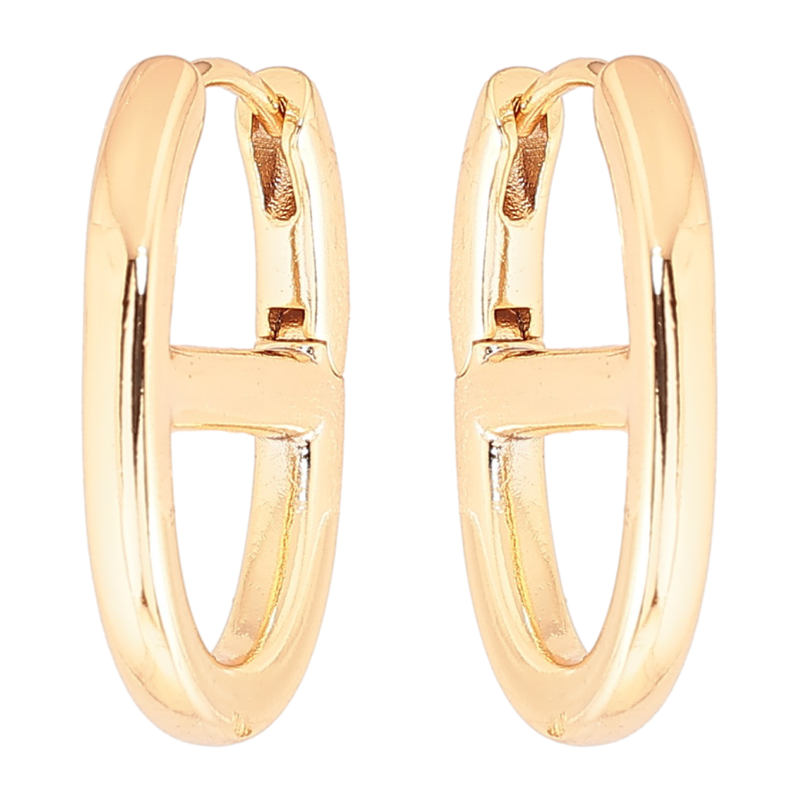 Серьги Xuping Позолота 18K колечки Декоративные овалы фото №1