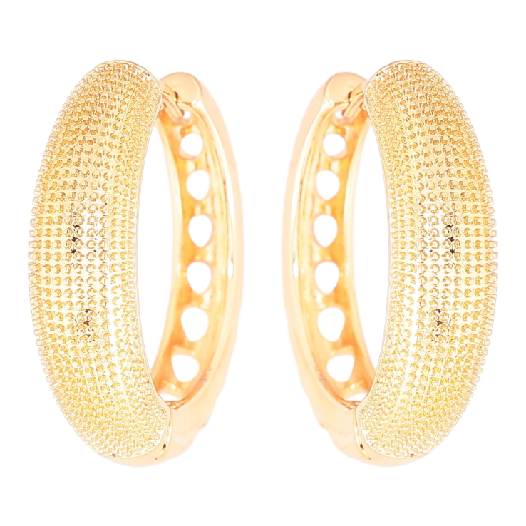 Серьги Xuping Позолота 18K колечки Декоративный узор фото №24