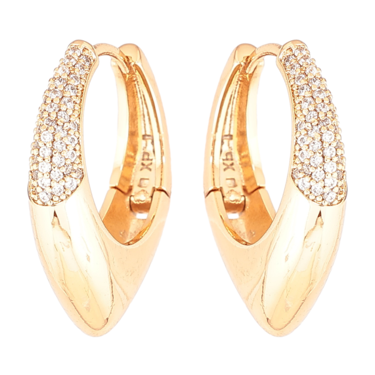 Сережки Xuping Позолота 18K колечка «Візерунок з інкрустацією цирконієм» фото №21 Сережки Xuping Позолота 18K колечка «Візерунок з інкрустацією цирконієм» фото №21