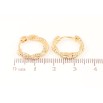 Серьги Xuping Позолота 18K колечки Узор веревка фото №2