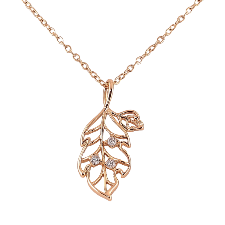 Кулон на цепочке Xuping Позолота 18K Листик с цирконием длина 42-45см х 1.5мм фото №19 Кулон на цепочке Xuping Позолота 18K Листик с цирконием длина 42-45см х 1.5мм фото №19