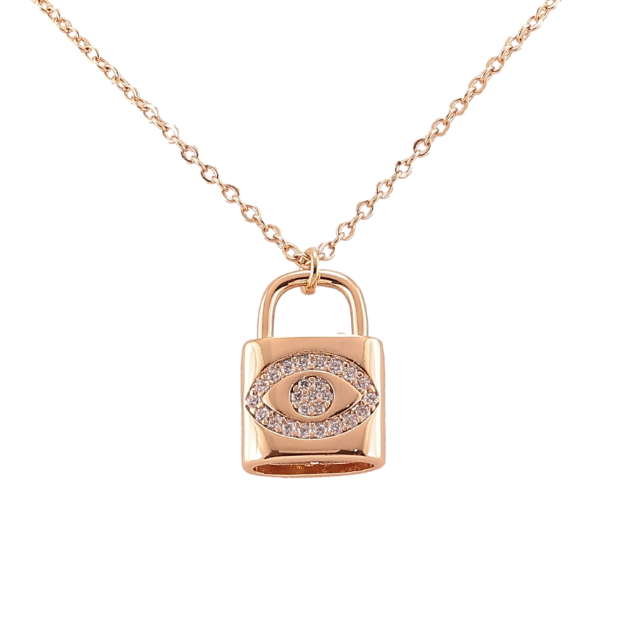 Подвеска на цепочке Xuping Позолота 18K Замок с узором цирконием длина 42-46см х 1.5мм фото №1 Подвеска на цепочке Xuping Позолота 18K Замок с узором цирконием длина 42-46см х 1.5мм фото №1