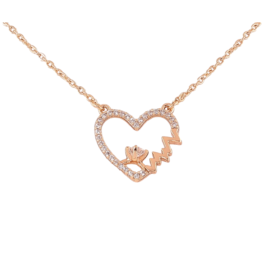 Підвіска на ланцюжку Xuping Позолота 18K «Сердечко з цирконієм» довжина 45-50см х 1мм фото №1 Підвіска на ланцюжку Xuping Позолота 18K «Сердечко з цирконієм» довжина 45-50см х 1мм фото №1