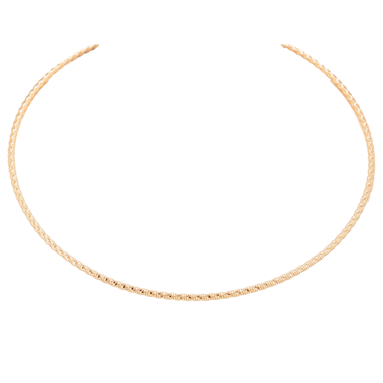 Ожерелье Xuping Позолота 18K Жесткий Ювелирный шнур длина 43см х 2мм фото №1 Ожерелье Xuping Позолота 18K Жесткий Ювелирный шнур длина 43см х 2мм фото №1