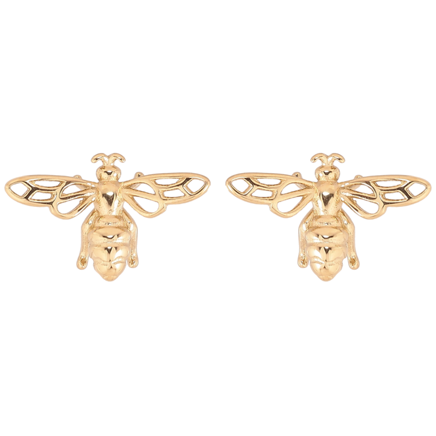 Серьги Xuping TTM Stainless Steel цвет 14К пусеты Мушки фото №1 Серьги Xuping TTM Stainless Steel цвет 14К пусеты Мушки фото №1