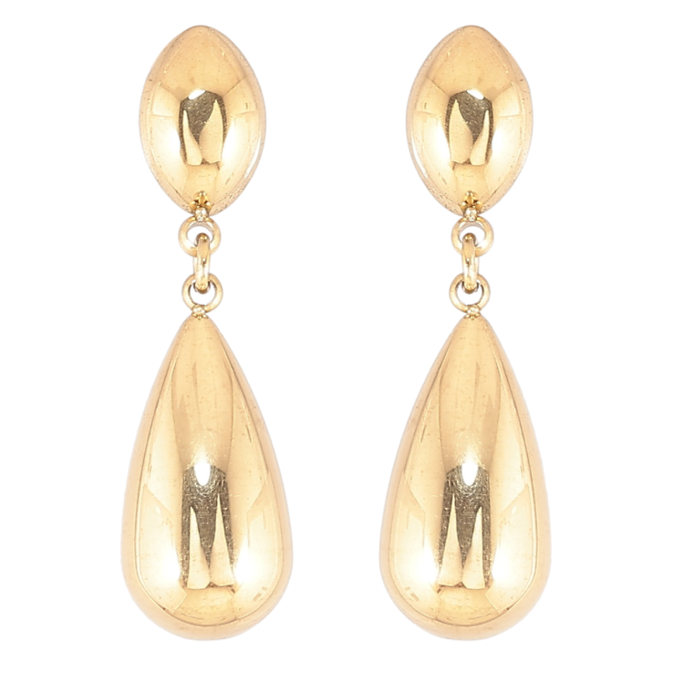 Серьги Xuping TTM Stainless Steel цвет 14К пусеты Подвески капельки фото №14