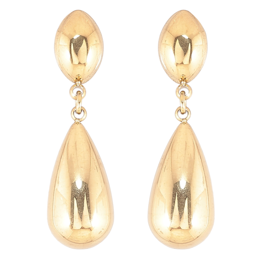 Серьги Xuping TTM Stainless Steel цвет 14К пусеты Подвески капельки фото №1 Серьги Xuping TTM Stainless Steel цвет 14К пусеты Подвески капельки фото №1