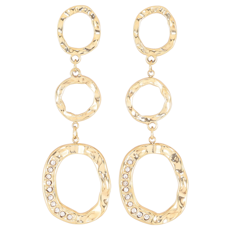 Серьги Xuping TTM Stainless Steel цвет 14К пусеты Декоративные подвески с цирконием фото №22