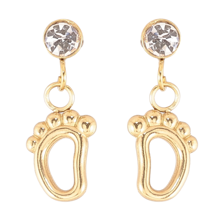 Серьги Xuping TTM Stainless Steel цвет 14К пусеты Подвески ножки фото №12