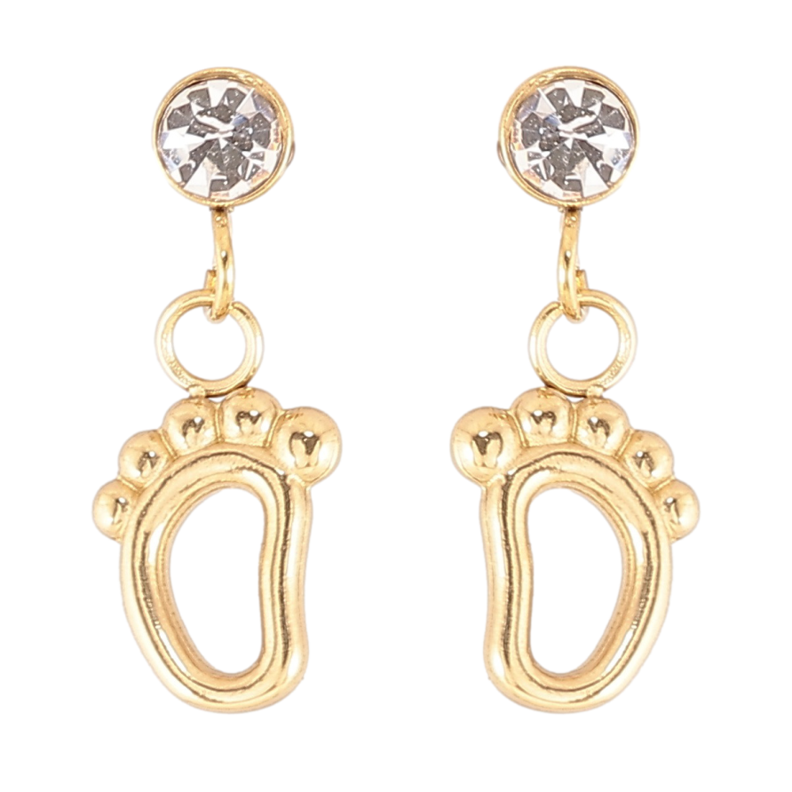 Серьги Xuping TTM Stainless Steel цвет 14К пусеты Подвески ножки фото №1