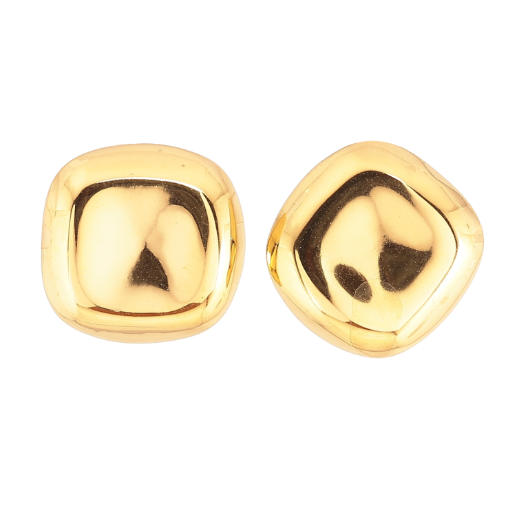 Серьги Xuping TTM Stainless Steel цвет 14К пусеты Асимметрия фото №12