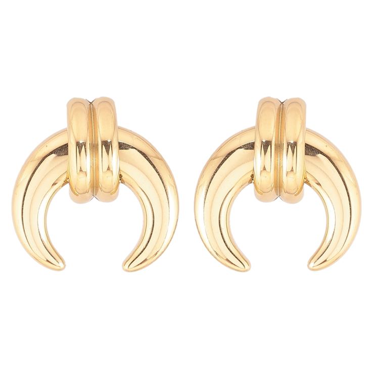 Серьги Xuping TTM Stainless Steel цвет 14К пусеты Декоративный узор фото №20