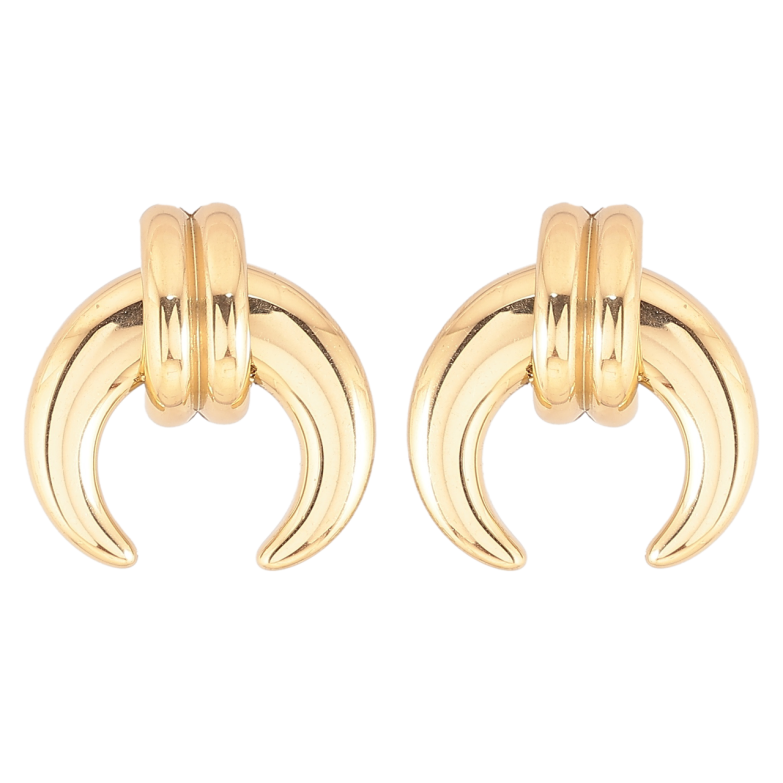 Серьги Xuping TTM Stainless Steel цвет 14К пусеты Декоративный узор фото №1 Серьги Xuping TTM Stainless Steel цвет 14К пусеты Декоративный узор фото №1