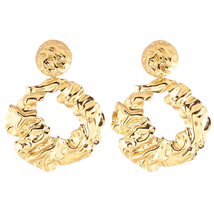 Серьги Xuping TTM Stainless Steel цвет 14К пусеты Декоративные подвески фото №24