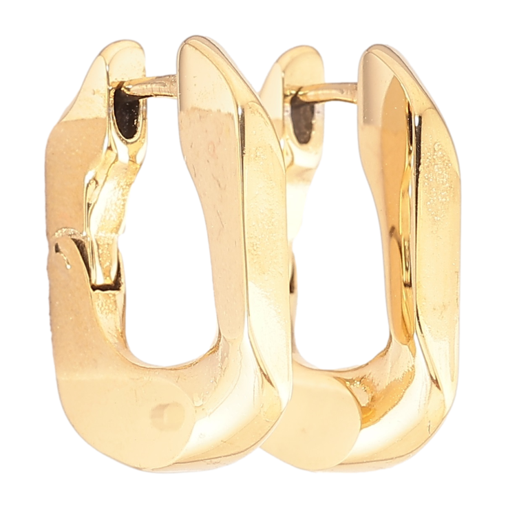 Серьги Xuping TTM Stainless Steel цвет 14К колечки Декоративные фото №16