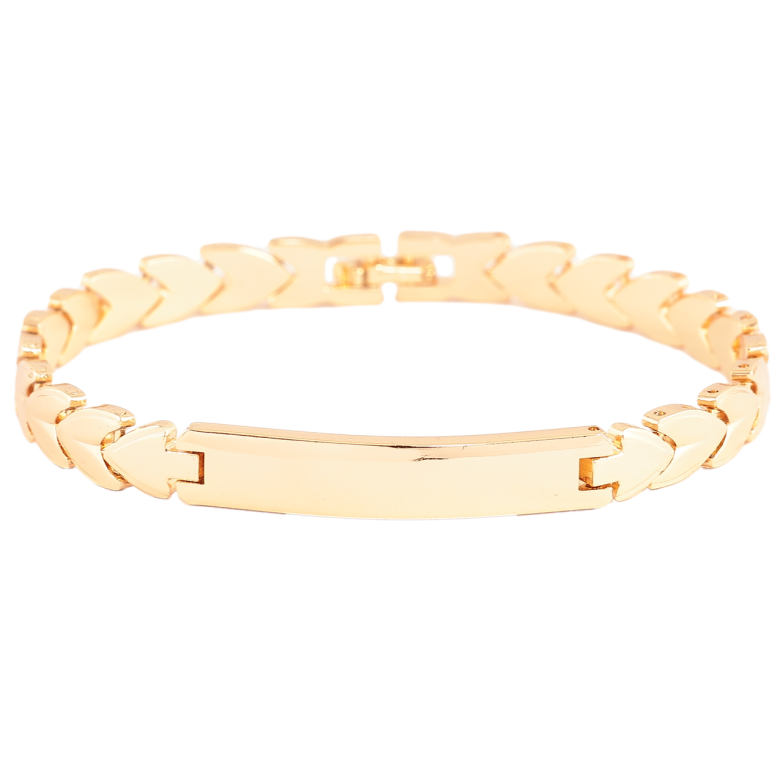 Браслет Xuping Позолота 18K Узор колосок с вставкой длинна 19.5см х 7мм фото №1 Браслет Xuping Позолота 18K Узор колосок с вставкой длинна 19.5см х 7мм фото №1