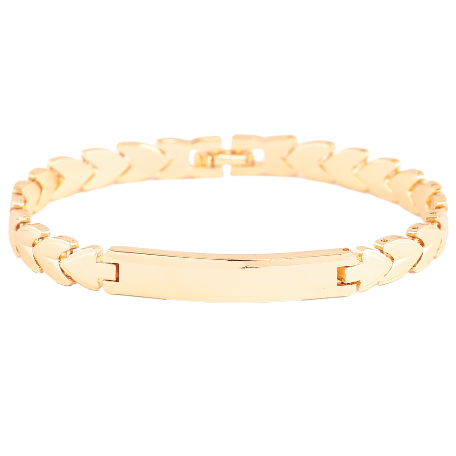 Браслет Xuping Позолота 18K Узор колосок с вставкой длинна 19.5см х 7мм фото №1 Браслет Xuping Позолота 18K Узор колосок с вставкой длинна 19.5см х 7мм фото №1