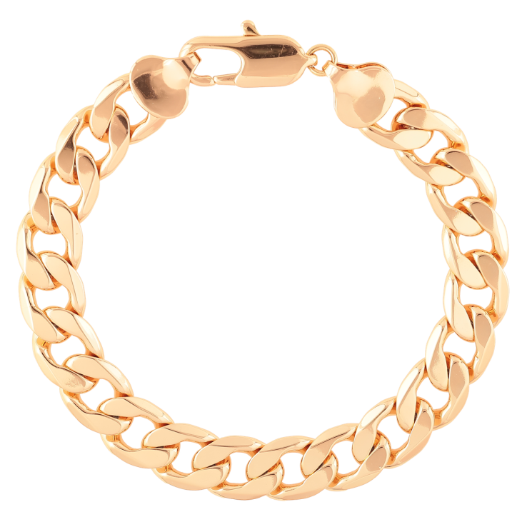 Браслет Xuping Позолота 18K Цепочка Панцирная длинна 25см х 12мм фото №13