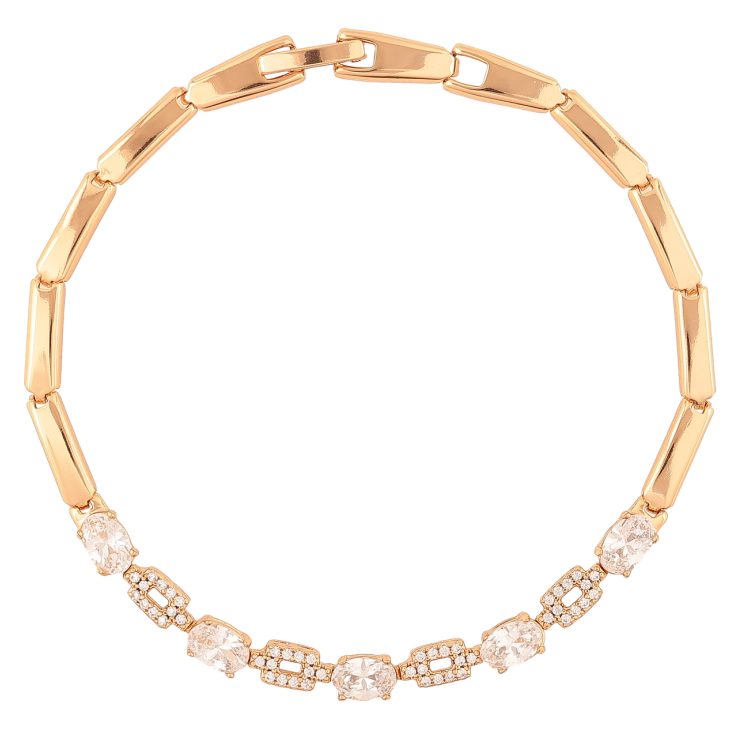 Браслет Xuping Позолота 18K Кристальная дорожка длинна 19см х 3мм фото №24