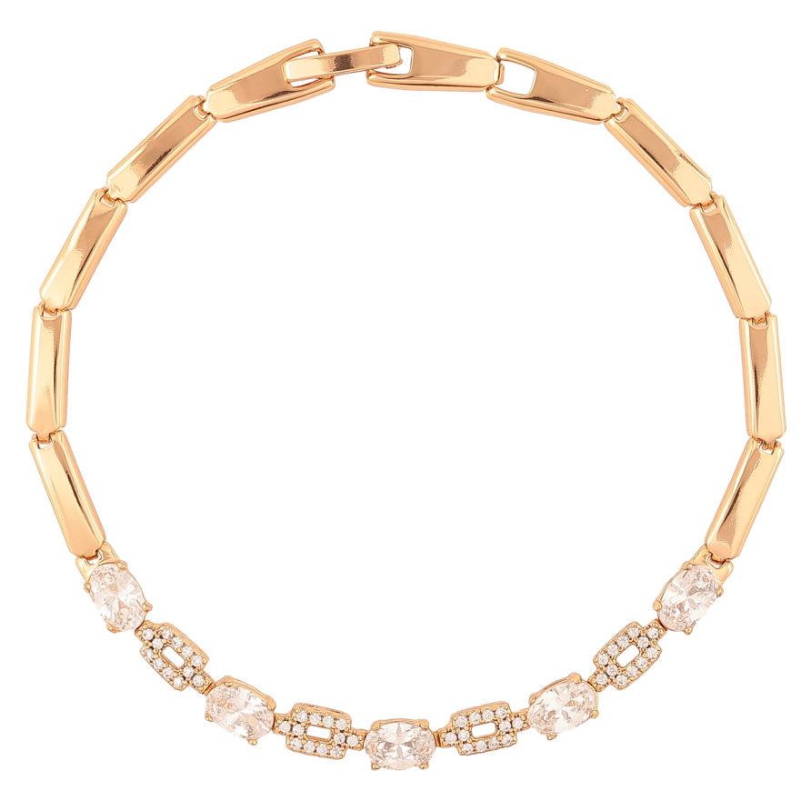 Браслет Xuping Позолота 18K Кристальная дорожка длинна 19см х 3мм фото №1 Браслет Xuping Позолота 18K Кристальная дорожка длинна 19см х 3мм фото №1