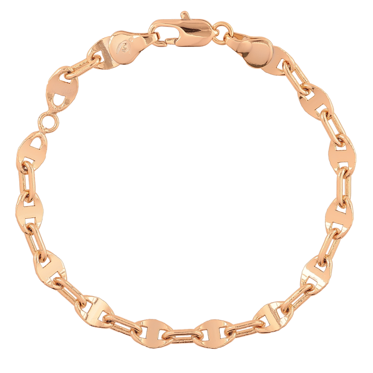 Браслет Xuping Позолота 18K Цепочка Морская цепь длинна 16.5см х 5мм фото №8 Браслет Xuping Позолота 18K Цепочка Морская цепь длинна 16.5см х 5мм фото №8