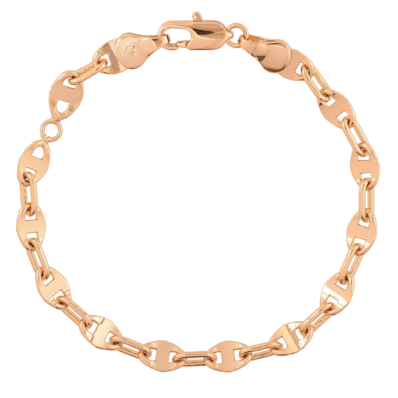 Браслет Xuping Позолота 18K «Ланцюжок «Морський ланцюг» довжина 16.5см х 5мм фото №2