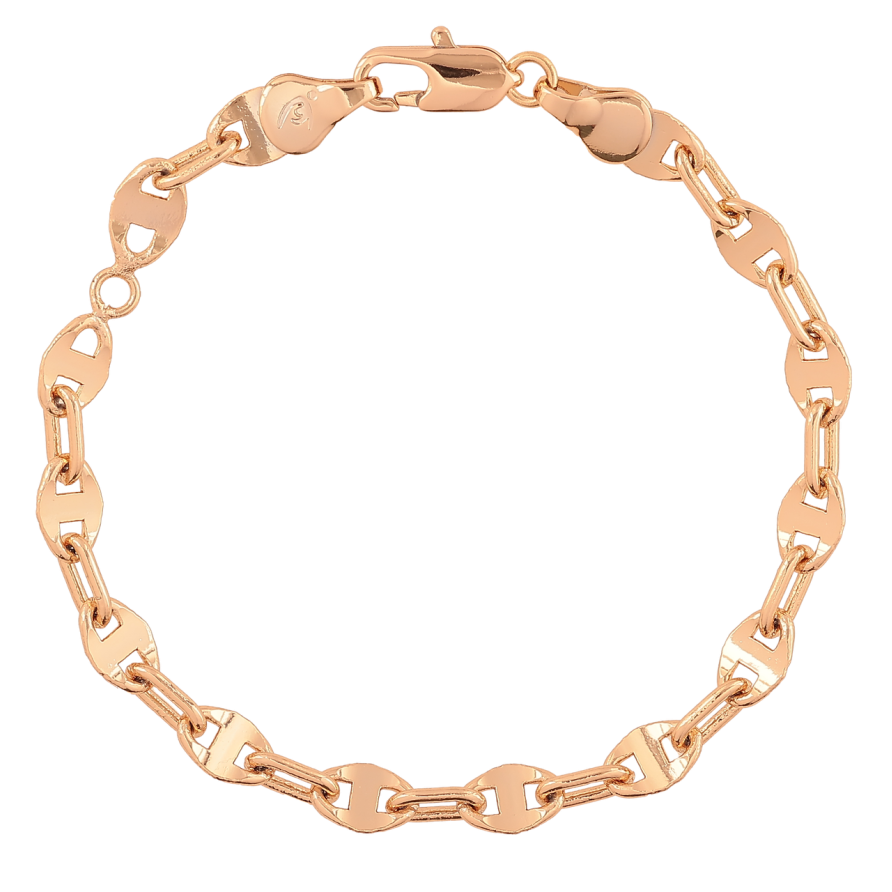 Браслет Xuping Позолота 18K «Ланцюжок «Морський ланцюг» довжина 16.5см х 5мм фото №1