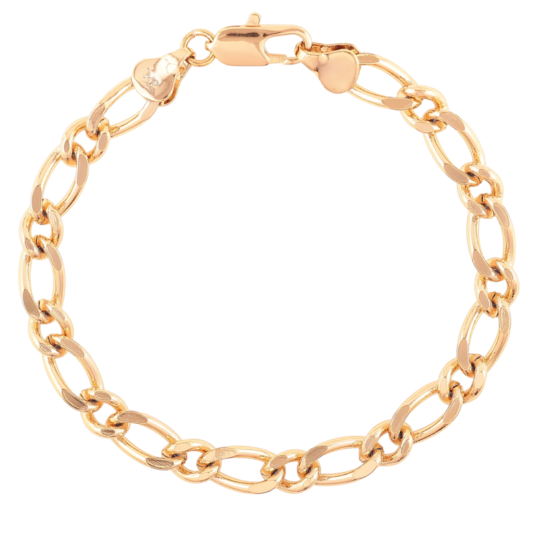 Браслет Xuping Позолота 18K Цепочка плетение Фантазийное длинна 18.5см х 6мм фото №1