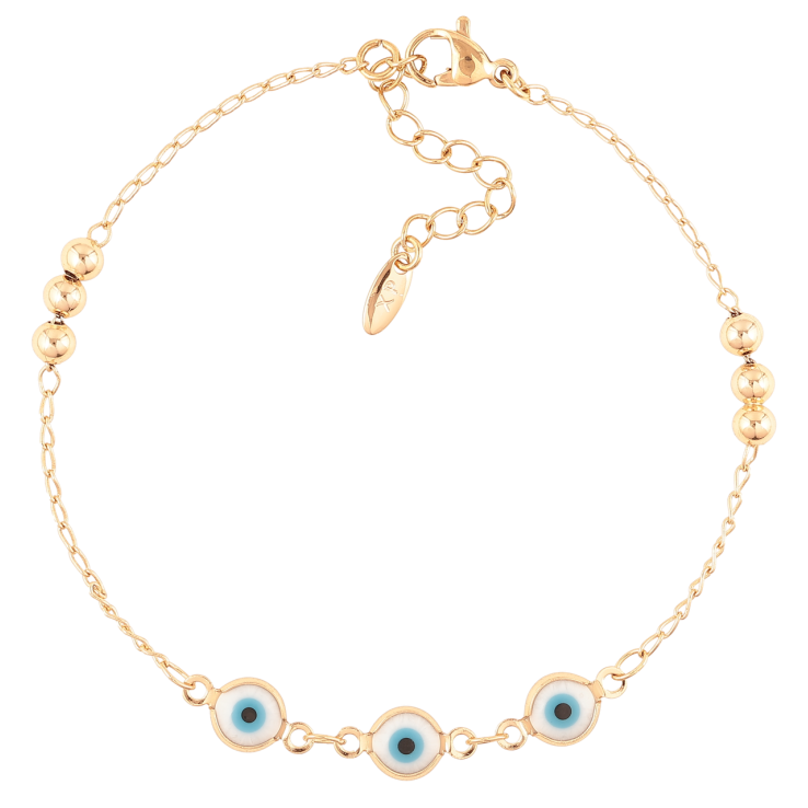 Браслет Xuping Позолота 18K «Ланцюжок з оберегом «Око Фатіми» довжина з доп. ланцюжком 19.5-23см х 1-6мм фото №16 Браслет Xuping Позолота 18K «Ланцюжок з оберегом «Око Фатіми» довжина з доп. ланцюжком 19.5-23см х 1-6мм фото №16