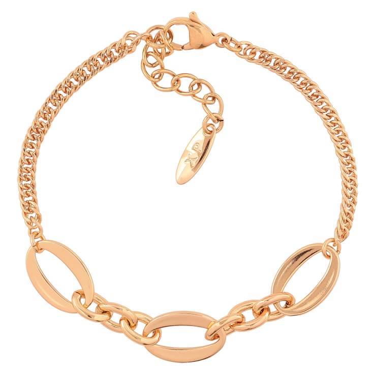 Браслет Xuping Позолота 18K Комбинированная цепочка длинна с доп. цепочкой 17-20см х 3мм фото №18