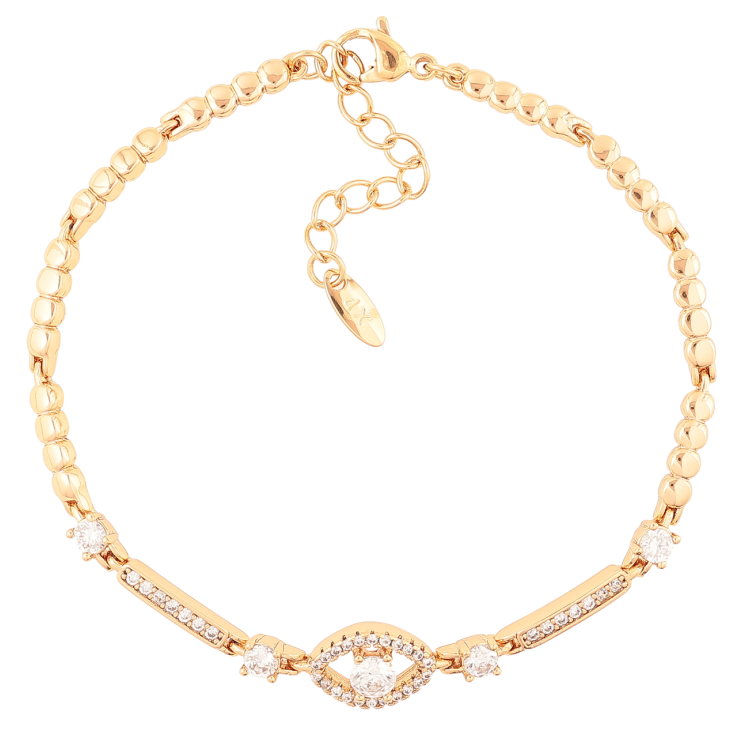 Браслет Xuping Позолота 18K Узор с цирконием длинна с доп. цепочкой 17-20см х 2мм фото №17 Браслет Xuping Позолота 18K Узор с цирконием длинна с доп. цепочкой 17-20см х 2мм фото №17