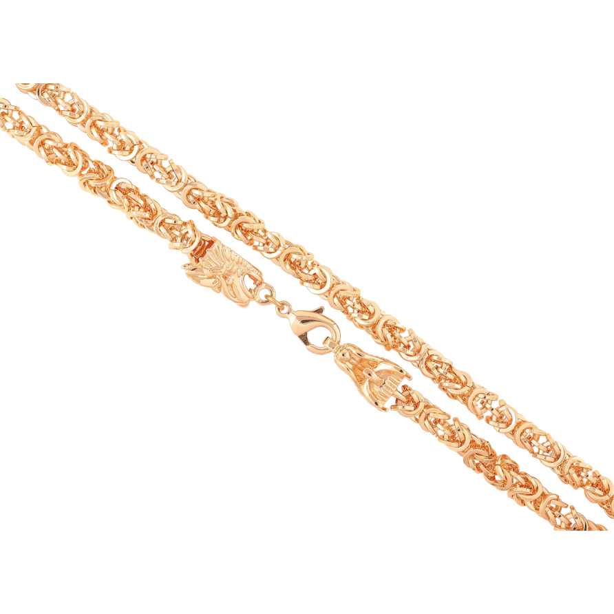 Ланцюжок Xuping M&L Колір 18К «Плетіння Візантійське з драконами» довжина 50см х 5мм фото №1