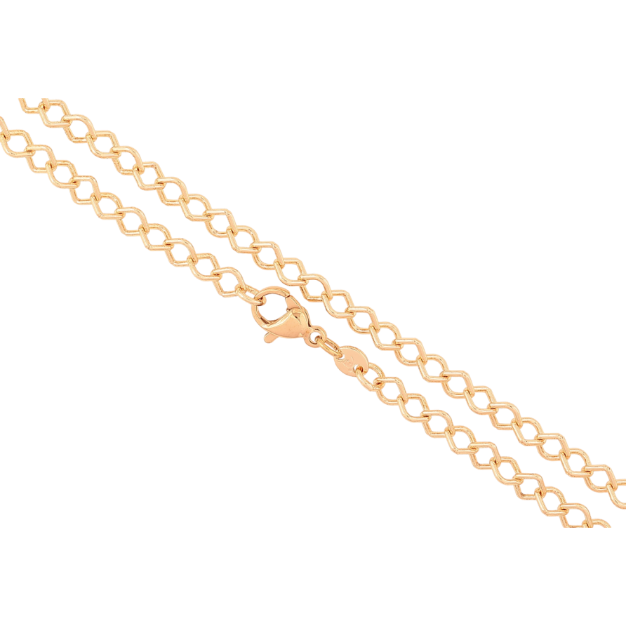 Ланцюжок Xuping M&L Колір 18К «Плетіння Ромб» довжина 44см х 4мм фото №1