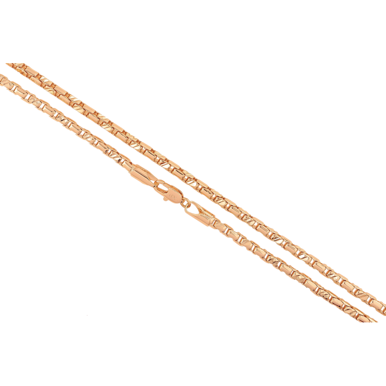 Ланцюжок Xuping M&L Колір 18К «Плетіння Венеціанське з візерунком» довжина 45см х 3мм фото №5