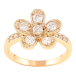 Кольцо Xuping Позолота 18K Кристальный цветок фото №1 Кольцо Xuping Позолота 18K Кристальный цветок фото №1