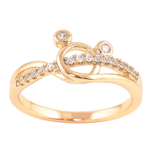 Кольцо Xuping Позолота 18K Микки Маус с цирконием фото №1