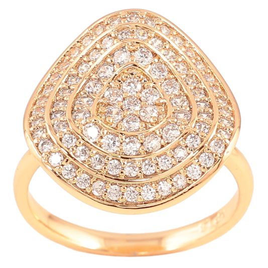 Кольцо Xuping Позолота 18K Инкрустация цирконием фото №1 Кольцо Xuping Позолота 18K Инкрустация цирконием фото №1