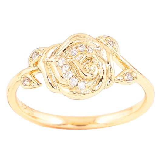 Кольцо Xuping Позолота 18K Роза фото №1