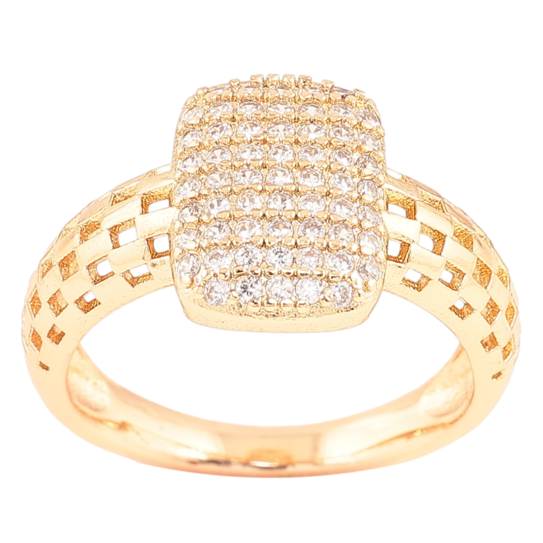 Кольцо Xuping Позолота 18K Инкрустация цирконием фото №1 Кольцо Xuping Позолота 18K Инкрустация цирконием фото №1